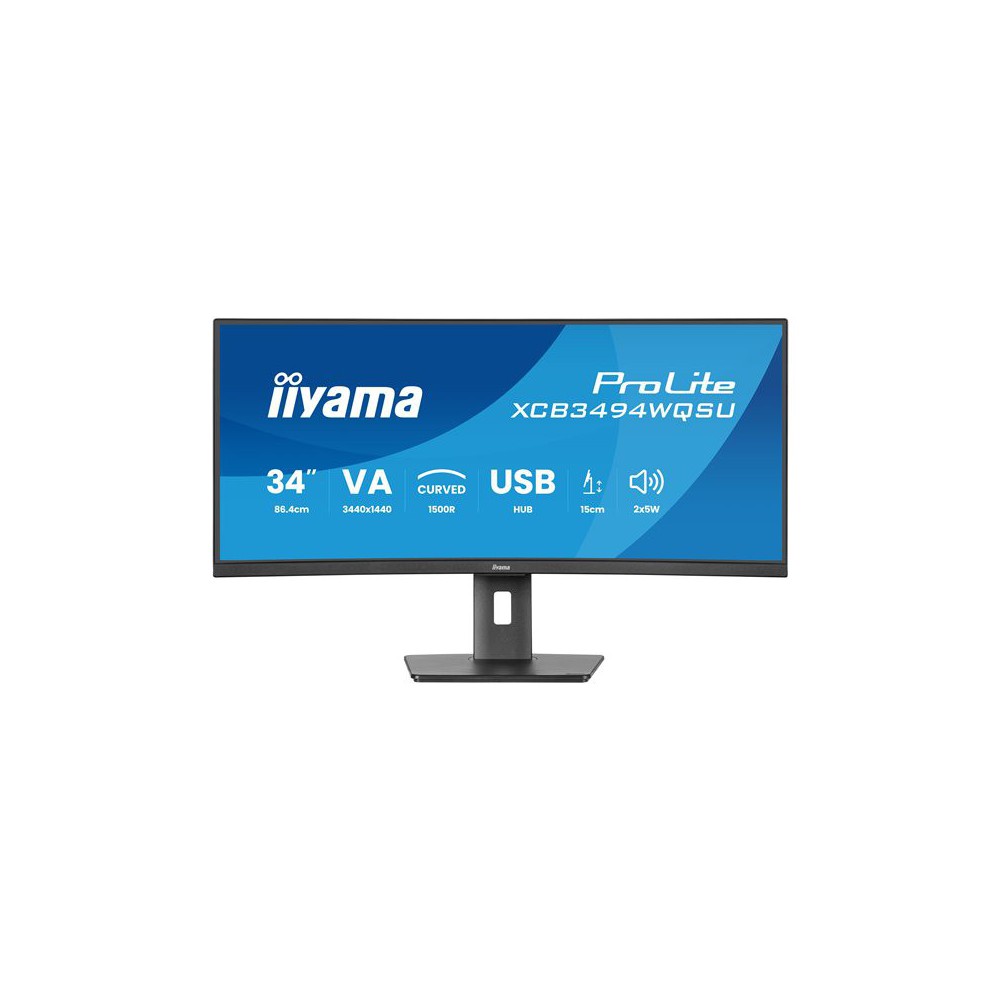 iiyama ProLite XCB3494WQSU-B1 - écran LED - incurvé - 34" - HDR