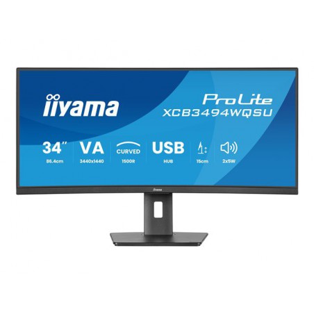 iiyama ProLite XCB3494WQSU-B1 - écran LED - incurvé - 34" - HDR