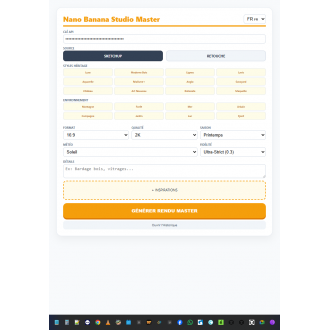NANO BANANA PACK STUDIO + MOTION RENDER IA